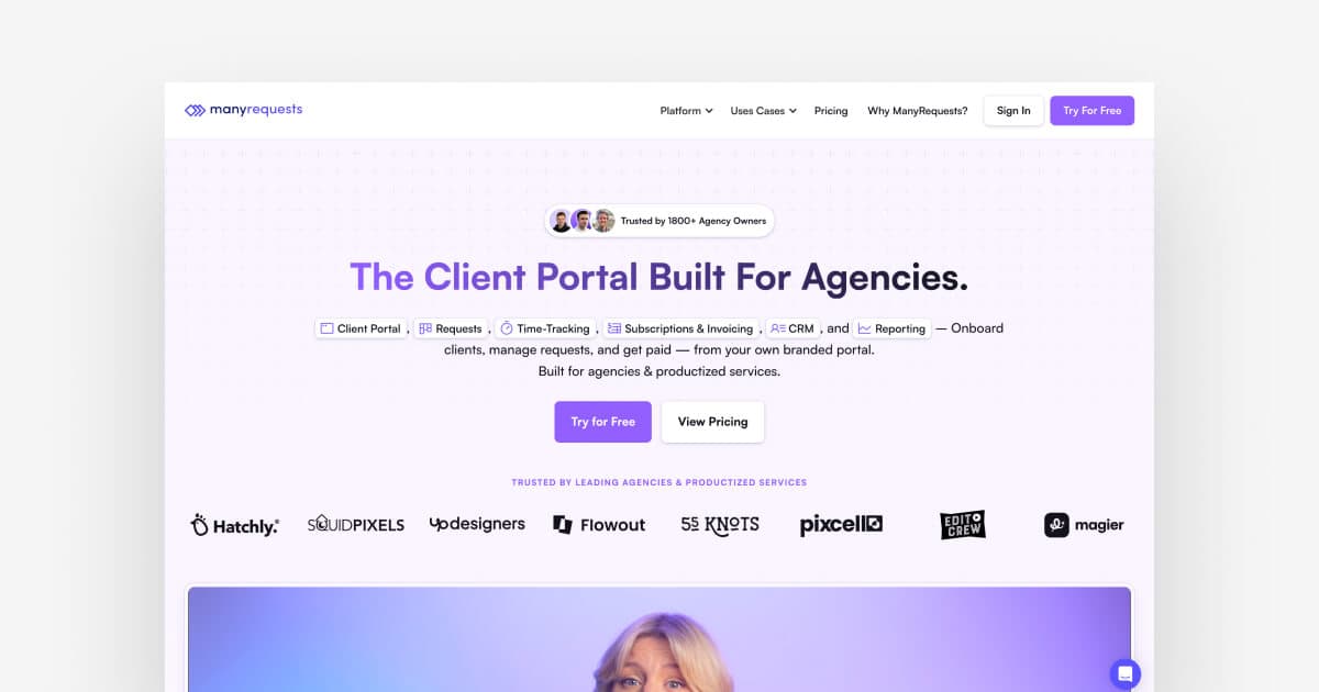 ManyRequests dashboard interface